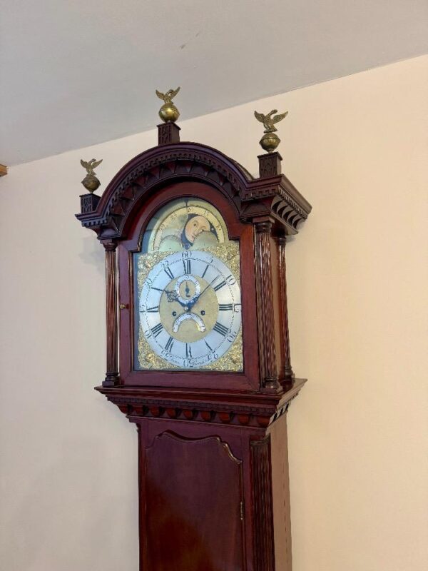 fantastic quality antique george iii mahogany eight day long case clock