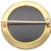 antique essex crystal and 18k yellow gold brooch circa 1880