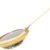antique essex crystal and 18k yellow gold brooch circa 1880