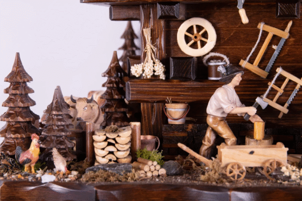 cuckoo clock rhine 8 day chalet 160cm august schwer