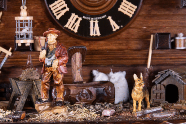 cuckoo clock rhine 8 day chalet 160cm august schwer