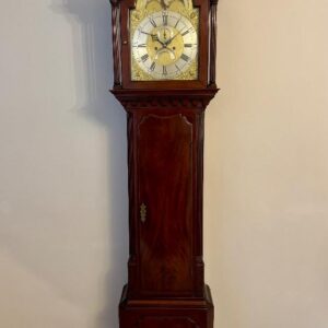 fantastic quality antique george iii mahogany eight day long case clock